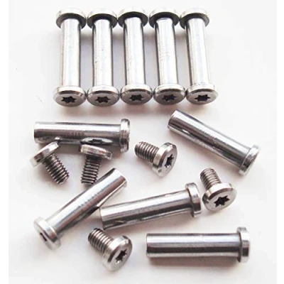 Image of Pocket Knife Pivot Pin,Folding Knives Fasteners and Bolts,EDC Knifemakers Corby Rivets Screws,DIY Handle Studs,Pack of 10 (0.157&quot;)