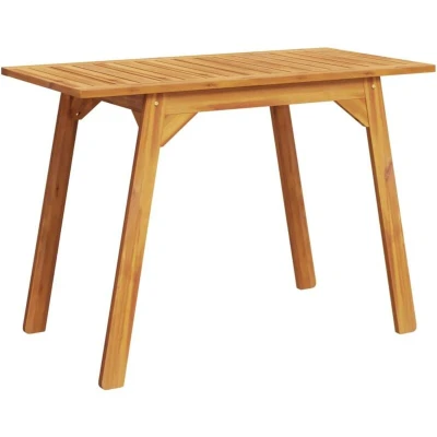 Image of vidaXL Garden Dining Table 110x56x75 cm Solid Wood Acacia