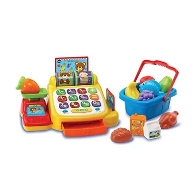 Image of VTech 3480 191322 Cash Register Supermarket Interactive Learning, Assorted