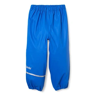 Image of CareTec Unisex Kids Pants Pu W/O Fleece Rain Trousers, Ocean Blue (706), 104 UK