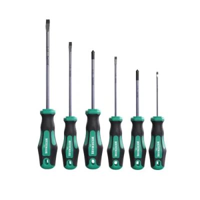 Image of Screwdriver Set 6 pcs. with Ergonomic Handle, Slot &amp; PH by WIESEMANN 1893 I 80454