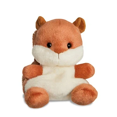 Image of Aurora, 61352, Palm Pals Nibbles Squirrel, 5In, Soft Toy, Brown &amp; Beige