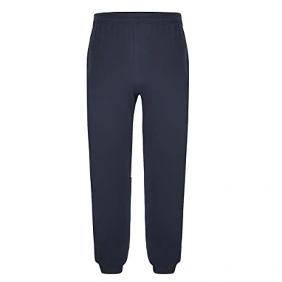 Image of Forge Men&#039;s Tall Fit Elasticated Waist Cuffed Joggers Casual Gym Pants Tracksuit Bottoms Navy 38 2XT (44W / 38L)