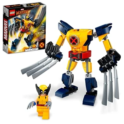 Image of LEGO Marvel Wolverine Mech Armor 76202 Building Kit; Collectible and Minifigure for Fans Aged 7+ (141 Pieces)