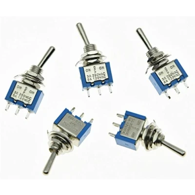 Image of KAISH 5x SPDT Guitar Mini Toggle Switch 3 Position ON/OFF/ON PIN Car/Boat Switches