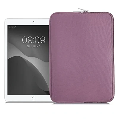 Image of kwmobile Neoprene Pouch Compatible with 9,7&quot; 11&quot; Tablet Universal Sleeve Case Cover Zipper for Lavender