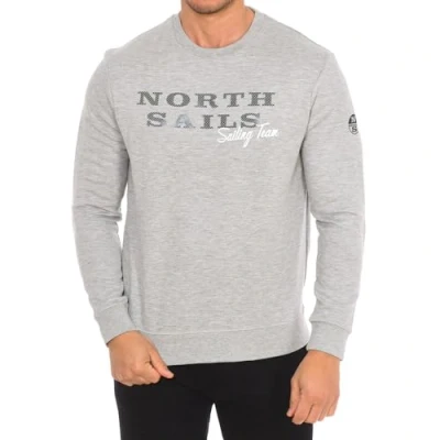 Image of NORTH SAILS Long sleeved crew neck sweatshirt 9022970 men Gray