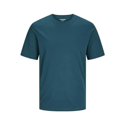Image of JACK &amp; JONES Men&#039;s Jjeorganic Basic Tee Ss O Neck Noos T Shirt, deep Teal, S