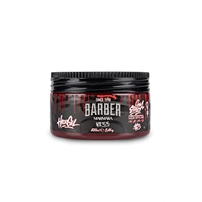 Image of BARBER MARMARA No.33 Hair Styling Gel 250 ml Men&#039;s Strong Hold No Gluing and Residue Alcohol Free Fresh Fragrance Wet Look Rubber Effect