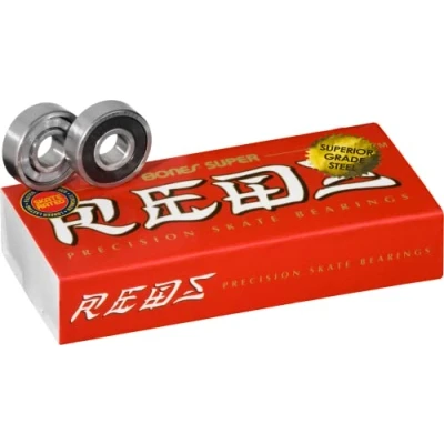 Image of Bones Bearings Set of 16 Super Redz 8 mm