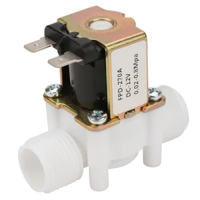 Image of DC12V G1/2&quot; Solenoid Water Valve NC Magnetic 0.02 0.8Mpa