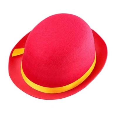 Image of WIDMANN 16803 Felt Bowler Hat, Unisex Adult, Clown, Circus, Carnival, Theme Parties, One Size, Pink