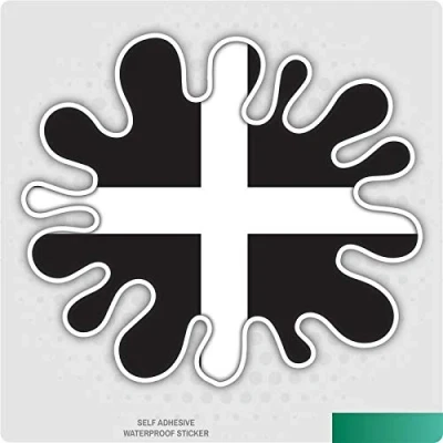 Image of Landing Designs Cornish Splat Vinyl Decal Car Van Laptop Sticker