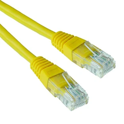 Image of 7m Yellow Coloured RJ45 Ethernet High Speed Network Patch Cable LAN Lead Cat5e UTP