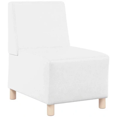 Image of vidaXL Sofa Chair White 55 x 74 82 cm Faux leather