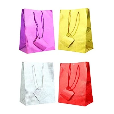 Image of 12x Giant Extra Large Holographic &#039;Gift&#039; Bags Super Jumbo 62x40cm