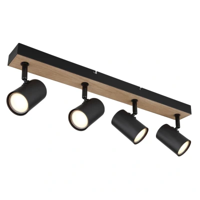 Image of Robby Ceiling Spotlight Bar Matt Black 4x GU10