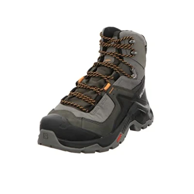 Image of Salomon Quest GTX Hiking shoes, Men&#039;s, Size: 9.5, Pewter/beluga/buckskin Leather and textile