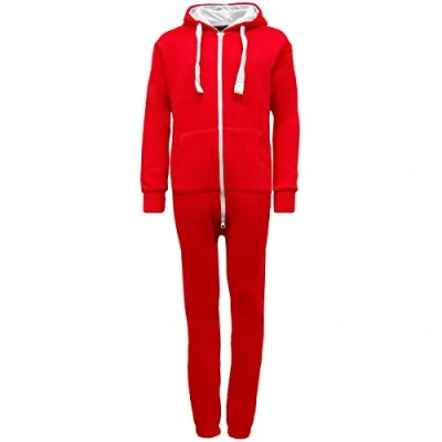 Image of Urban Road Kids Unisex Plain Onesie Boys Girls Youth Toddlers Jumpsuit Playsuit Red