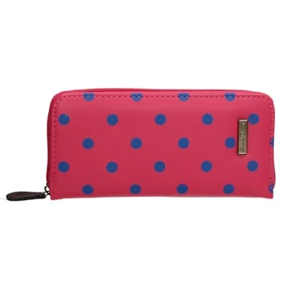 Image of SwankySwans Women&#039;s Polka dot Wallet, 427 Pink Blue, One Size