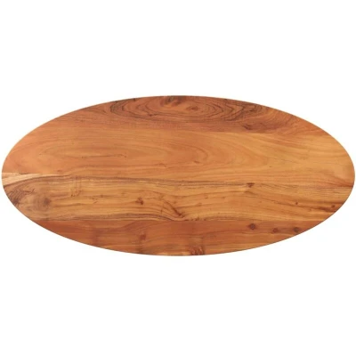 Image of vidaXL Table Top 100x50x3.8 cm Oval Solid Wood Acacia