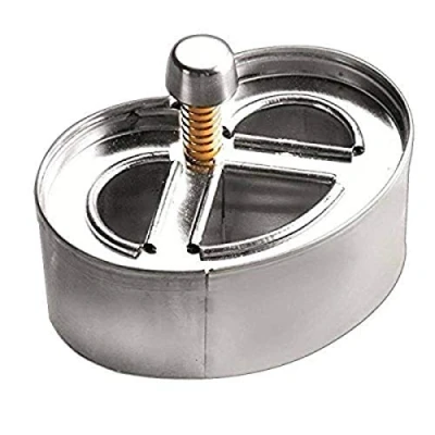 Image of Ibili Pretzle Cookie Cutter, Stainless Steel, Silver, 6.5 x 4.5 cm