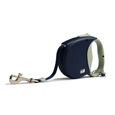 Image of Ancol small Bite Retractable lead Sapphire for puppies and dogs