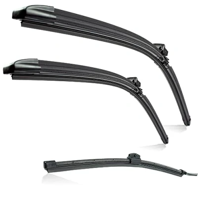 Image of Fits Volvo V60 2018 onwards Unheated Water Spray Front and Rear Wiper Blades Set 24&quot;20&quot;10&quot; HY 093 C+093RB