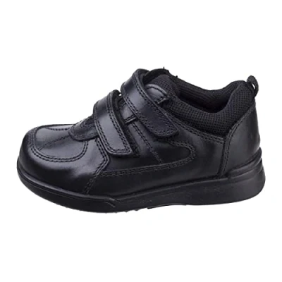 Image of Hush Puppies Boy&#039;s Liam School Uniform Shoe, Black, 7 UK Medium