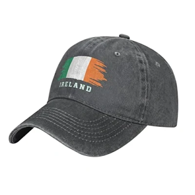 Image of YINGD Adult Cowboy Baseball Cap Ireland Flag Irishman Adjustable Sun Hat Breathable Unisex for Men Women