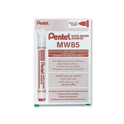Image of Pentel Everyday DryWipe Marker Bullet Tip 4.2mm Line Width 2.1mm Red (Pack of 12)