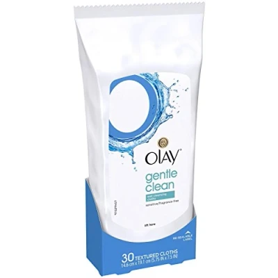 Image of Olay Wet Cleansing Cloths, Sensitive Skin 30 Each