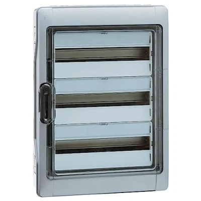 Image of Legrand surface mounted distribution board with three rows, 36 thermoelectric modules, IP65, IK09, 622 mm x 340 161 mm, 601983