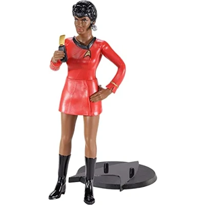 Image of The Noble Collection Star Trek Bendyfigs Uhura 7.5in (19cm) Toys Bendable Figure Posable Collectible Doll Figures With Stand