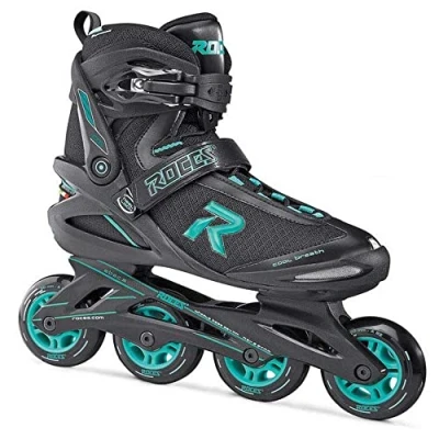 Image of Roces Stile Women&#039;s ICON Women Inliner, Womens, WOMEN, Black Aqua, 4