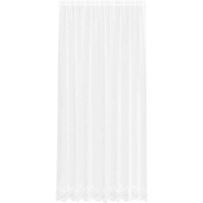 Image of Lace Curtain with Curtains Floral White 200 x 260 cm Polyester Vidaxl