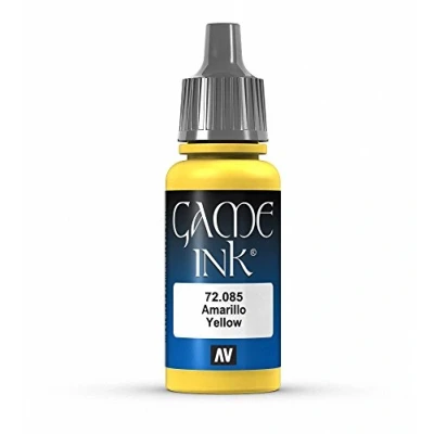 Image of Vallejo Game Ink 17 ml Acrylic Paint Inky Yellow