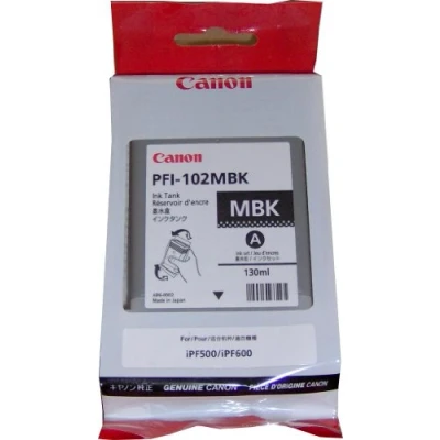 Image of Canon 0894B001AA PFI 102MBK Matte Black Ink Tank 130ml,