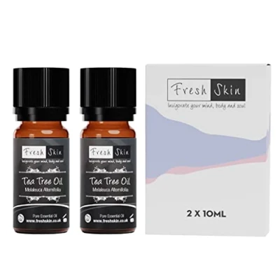 Image of Freshskin Beauty LTD 20ml (2 x 10ml) Tea Tree Essential Oil 100% Pure &amp; Natural Oils