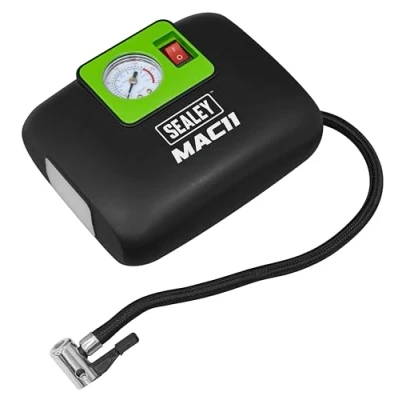 Image of Sealey 12V Tyre Inflator with Worklight MAC11