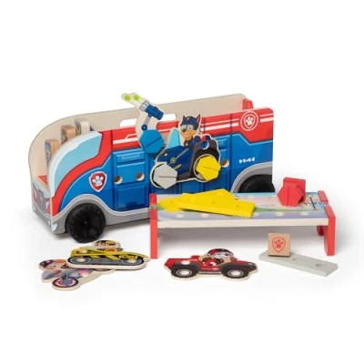 Image of Melissa &amp; Doug PAW Patrol Match Build Mission Cruiser Wooden Toy for kids Assemble Developmental 3 and Above Gift Boys or Girls FSC Certified Materials