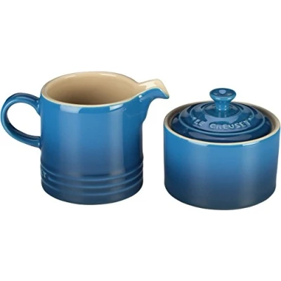 Image of Le Creuset Stoneware Cream and Sugar Set, Marseille