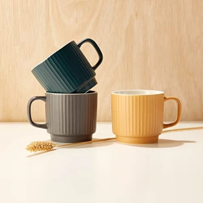 Image of EMS UK LTD Waterside 6 Piece Sanctuary Textured Mugs