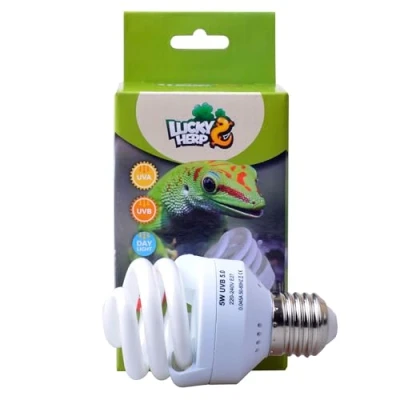 Image of LUCKY HERP Reptile Compact Fluorescent UVA UVB 5.0 Mini Bulb,5W,E27,Screw Thread