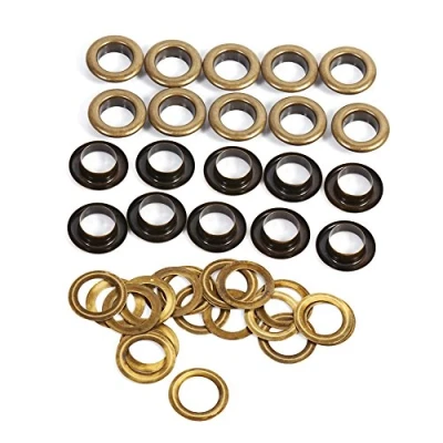 Image of Antique Brass Round Eyelet Grommets Leather Craft DIY Kit with Washers for Canvas Clothes Belts Shoes(12mm 20sets)