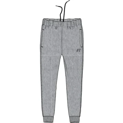 Image of Russell Athletic A20102 CJ 090 Cuffed Leg Pant Pants Men&#039;s Collegiate Grey Marl Size XL