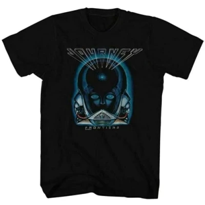Image of Journey Frontiers T Shirt Mens Rock N Roll Music Band Tee Retro Black XL