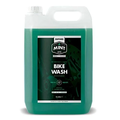 Image of Oxford Mint Bike Wash Cycle Cleaner 5 Litre / 5L Bicycle Cycling Washing Cleaning Formula Spray Frame Shine Fluid Liquid Dilution Clean Rinse Motorcycle Motorbike Chain Brake Dirt Muck Mud Grime