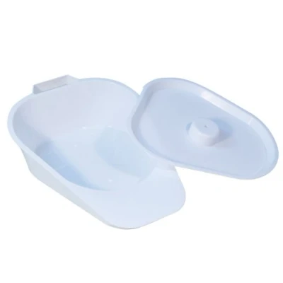 Image of Motionperformance Essentials Medical Disability Aid Lightweight Slipper Bed Pan Portable Toilet Urinal with Lid