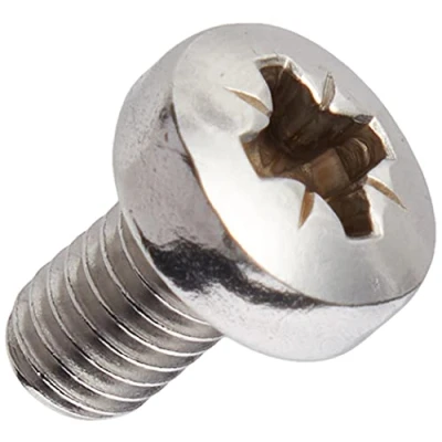 Image of Machine Screws/Bolts A2 Stainless Steel Pozi Pan Head Mch Screw M6 6mm x 12mm (Pack of 10)